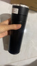 水莫停保温杯男士2025款316不锈钢一键速开茶水分离泡茶父亲节礼物水杯 绅士黑 580ml 一键速开大容量 实拍图