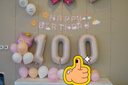 狮洛德  ins百天布置男女蛇宝100天装饰百岁宴场景气球背景墙纪念套装 实拍图