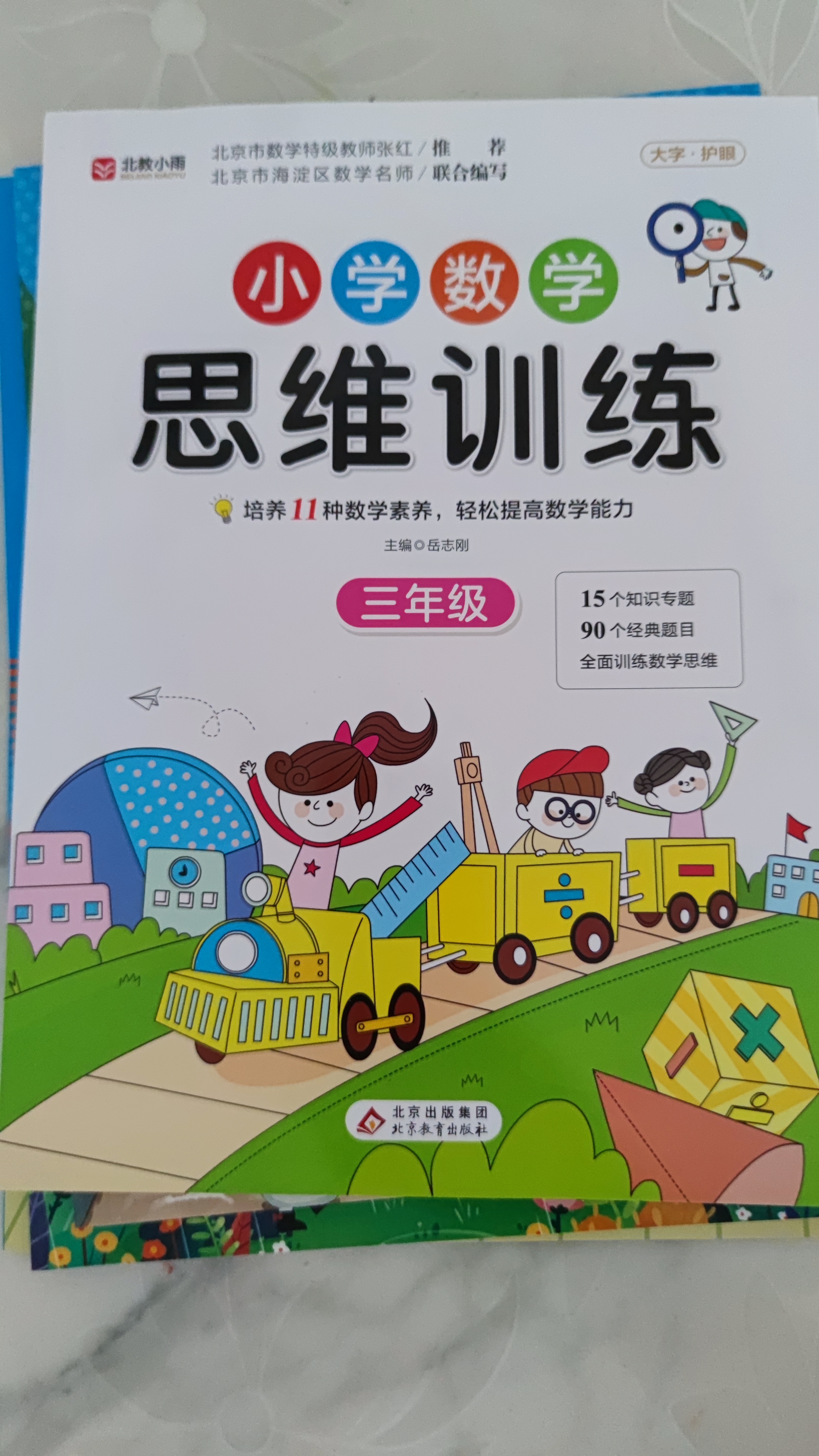 小学数学思维训练三年级 上册下册通用 小学奥数思维训练 逻辑思维拓展应用 闯关模式帮助孩子举一反三 16开大开本 大字本 实拍图