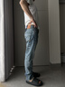 Levi's李维斯冰酷系列25新款男士502锥型凉感防晒蓝色牛仔裤 蓝色 29 (32) 实拍图