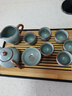 汝窑功夫茶具套装高档泡茶天青色茶壶茶杯家用办公室泡茶 9头天青汝窑西施壶+茶盘 实拍图
