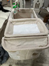 优乐博（ULOP）星梦折叠婴儿床多功能床可移动拼接宝宝床新生儿哄睡神器摇摇床 豪华顶配 一键折叠婴儿床-星河金 婴儿床摇篮带蚊帐尿布台-送棕垫 实拍图
