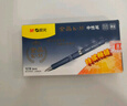 晨光(M&G)文具K35 按动中性笔学生0.5签字笔商务子弹头水笔医生处方笔高颜值办公用品 墨蓝 12支/盒 实拍图