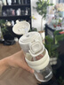 恩尔美（nRMEi）玻璃杯女士高颜值大容量孕产妇躺着喝水吸管杯夏耐高温泡茶水杯子 暖杏白 [双饮/杯套/重力球]650ml 实拍图