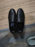 CLOHOO品牌断码处理特价男鞋真皮牛皮商务休闲皮鞋透气一脚蹬爸爸豆豆鞋 8338黑色四季款 42 (260mm) 实拍图