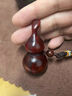 MPPMCK正宗小叶紫檀木小葫芦手把件绿檀文玩木雕工艺品把玩盘玩包浆解压 小叶紫檀葫芦手把件 实拍图