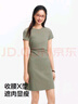 森马（Semir）连衣裙女圆领收腰弹力针织裙2025夏刺绣休闲短裙辣妹109325114001 实拍图