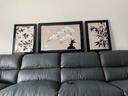 集简季中古风客厅装饰画沙发背景墙挂画复古竹子三联挂画 实拍图
