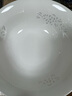 富玉景德镇陶瓷碗中式高档餐具纯素玲珑盘子家用菜盘散件送礼礼物 玉牡丹 10寸折边汤盘 实拍图