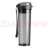 特百惠（Tupperware）晶彩MAX塑料杯600ml 男女士学生夏季运动水杯子户外大容量 酷炫黑 实拍图