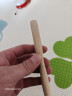 星贝祥婴儿宝宝羊皮拨浪鼓手摇鼓摇铃旋转鼓传统老式童年经典吉祥早教鼓 羊皮拨浪鼓（木头） 实拍图