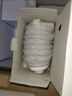 华光骨瓷餐具套装 陶瓷碗套装家用轻奢餐具整套 结婚乔迁礼 圣托里尼 【适用6-8人】 48头 实拍图