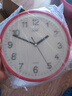 康巴丝（Compas） 挂钟走时客厅办公室钟表挂墙2024新款简约创意时钟时尚石英钟 3018红色23CM 实拍图