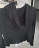 骆驼（CAMEL）冰感速干原纱防晒女士连帽修身外套 Y24BA0L6021 幻影黑 M 实拍图