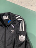 adidas休闲简约三条纹梭织立领夹克外套男装阿迪达斯官方三叶草 黑色 M 实拍图