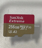闪迪（SanDisk）256GB TF(MicroSD)内存卡 4K极速金卡A2 V30 U3行车记录仪 运动相机无人机 监控存储卡 读190MB/s 实拍图
