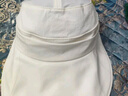 蕉下（beneunder）棒球帽子遮阳帽女鸭舌帽黑胶大檐防晒帽防紫外线百搭BM530白 实拍图