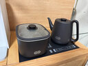 吉谷全自动上水电热水壶智能恒温烧水壶茶台嵌入一体式电茶壶家用办公茶桌电茶炉套装 1L 【新款把手上水】火山岩TC017B 实拍图