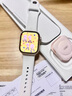 Apple/苹果 Watch Series 10 智能手表GPS款42毫米玫瑰金色铝金属表壳淡桃粉色运动型表带S/M MX1R3CH/B 实拍图