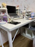 转角书桌学生家用写字桌拐角办公桌l型书桌书架一体桌卧室电脑桌 转角款 云白色100*80cm 实拍图