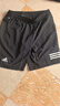 adidas速干简约舒适网球运动短裤男装夏季阿迪达斯官方 黑色/白     2XL 实拍图