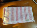 洁丽雅（grace） 洁丽雅条纹毛巾洗脸珊瑚绒彩条干发毛巾速干吸水不掉毛带挂绳 条纹灰 1条 实拍图
