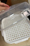 炊大皇 双层微波炉蒸笼 方形可加水蒸盒加热蒸笼微波炉专用器皿用品套装 实拍图