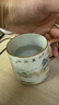 青花汝窑茶杯水杯陶瓷带盖茶水分离可定制送礼家用高档办公马克杯 汝窑千里江山-办公杯 实拍图