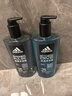 阿迪达斯 （adidas）男士沐浴露洗发水洗面奶三效合一 游泳去氯保湿 冰点热情套装1.2L 实拍图
