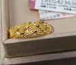 六福珠宝新年礼物足金车花蛇肚戒黄金戒指女戒 计价 B01TBGR0020 约3.78克 实拍图