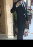 法蒙泽西服套装男士三件套商务职业正装小西装男结婚新郎上班修身外套男 黑色(西服+西裤+衬衫+大礼包) L【95-110斤】 实拍图