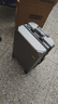 欧遥行李箱可上飞机小型登机箱男士商务出差皮箱子结实耐用铝框拉杆箱 深灰色【USB充电口+侧挂钩】 24英寸 【终身质保+备用轮+箱套】 实拍图