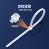 山泽(SAMZHE)自锁式尼龙扎带 4.6*300mm 透明理线带束线绑带 200根/包ZD-05 实拍图