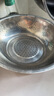 盛公满五件套不锈钢盆加厚盆菜盆漏盆洗菜盆圆盆 五件套（4个实盆+1个漏盆） 22、24、26、28、30cm 实拍图