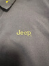 吉普（JEEP）短袖T恤男夏季Polo商务休闲衫男士宽松凉感衣服男装 黑色  2XL 实拍图
