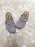 百丽（Belle）【张凌赫同款】半岛吐司2代勃肯鞋女商场2025包头拖D5W1DBH5预售 灰色 （1代升级款） 38 实拍图