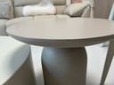 全友家居 现代简约风茶几客厅家用置物边几阳台休闲圆形小桌子 实拍图