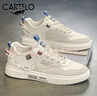 卡帝乐鳄鱼（CARTELO）男鞋春季网面鞋透气休闲鞋子男士潮流运动小白鞋板鞋 卡其 40码 实拍图