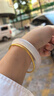 周六福（ZLF）  白月光玉髓手镯女宽条白透新中式国风送女友礼物 57mm 实拍图