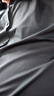 皮尔卡丹（pierre cardin）桑蚕丝短袖衬衫男商务休闲纯色垂感免烫男士真丝无痕衬衣 黑色 3XL 185【170-185斤】 实拍图