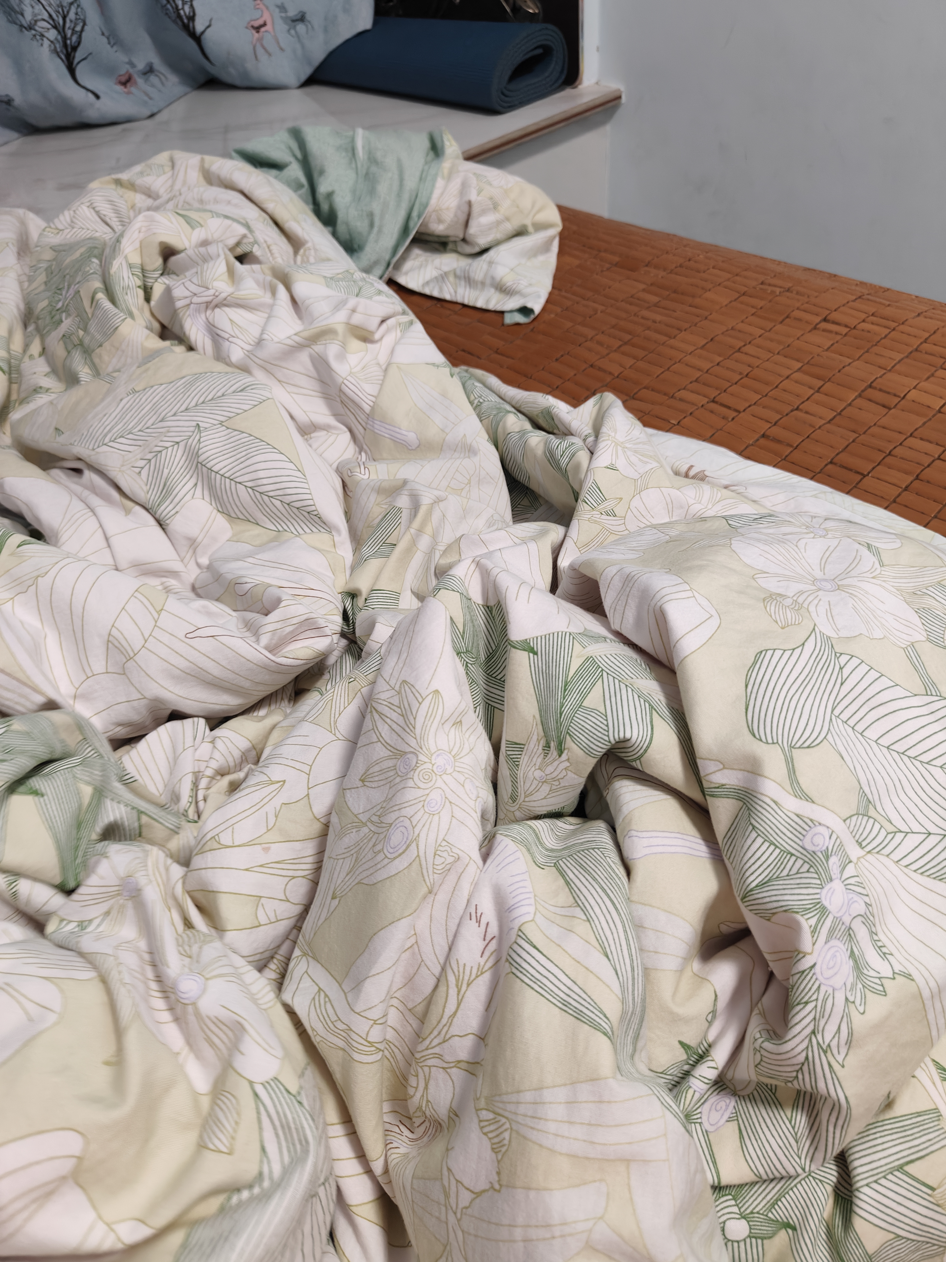 安睡宝（SOMERELLE）老粗布床单单件 加厚双人家用凉感被单床罩 250*245cm 实拍图