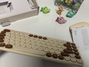 B.O.W无线蓝牙三模键盘鼠标套装轻薄便携办公USB充电键鼠适用ipad苹果平板手机笔记本电脑外设打字静音 奶咖色丨三模键盘丨充电版 实拍图
