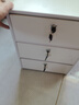 宜造（YIZAO）文件柜办公室带锁抽屉柜移动柜子收纳桌下储物柜木质矮柜小柜子 【三抽三锁无滑轮】暖白色33cm 实拍图