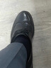 百丽商务皮鞋男士正装鞋牛皮内增高布洛克婚鞋大码鞋89183AM9 黑色-内增高款 37 (235mm) 实拍图