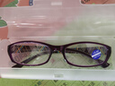 LESCA LUNETIER老花镜女时尚超轻舒适防蓝光高清老人树脂老花眼镜清晰老光父亲节 优雅紫-高清防蓝光 350度【建议71-75岁】 实拍图