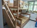 全友家居 实木高低学生储物床青少年原木风上下铺床家具1.2米 实拍图