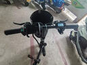 自行车单车车筐通用型加厚帆布前筐折叠电动车滑板电动自行车篮子 车篮子黑色【有盖+铁圈 】1个装 实拍图