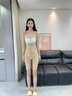 歌莉伦塑身连体衣春夏薄款收腹束腰塑形美体衣产后塑身衣无痕长 香槟色排扣无袖 L 70/105-115斤 实拍图