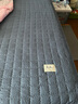 洁丽雅大豆夹棉床笠单件床罩新款席梦思床垫保护罩防尘罩防滑床单套床裙 青蓝【A类标准 可裸睡】 180cm*200cm 单床笠 实拍图
