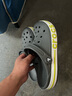 卡骆驰crocs洞洞鞋贝雅卡骆班轻便耐磨一脚蹬休闲鞋|205089 石板灰/青柠绿-0GX 43 (270mm) 实拍图